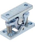 Spring Loaded Door Stop Catch With Heavy Duty Double Roller Ball Latch Release Clamp hardware close-up with zinc alloy, 13mm space