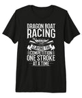 Boat Racing Tee For Weekend Warriors And Dragon Boat Enthusiasts Dope Tri Blend T Shirt With Premium 40 Singles Fabric depicting race slogan