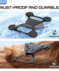 Magnetic Mini Satellite Mount With Four 66mm Heavy Duty Magnets, 200 Lb Pull Each, shown as waterproof and rust-proof