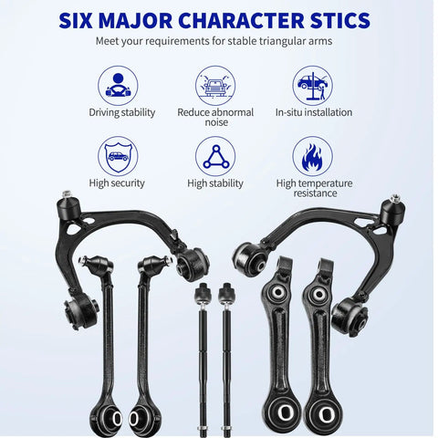 Beefed Up Front Suspension Kit For RWD Cars 05 2010 Chrysler 300 Challenger Charger Magnum with control arms and sway bars