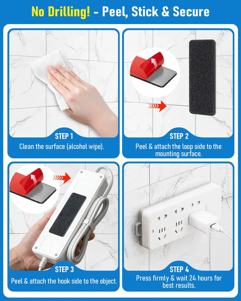 Step-by-step guide for Heavy Duty Adhesive Hook And Loop Strips That Totally Crush It For Indoor Outdoor Wall Mounts.