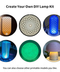 Various lamp designs from DIY LED Lamp Kit for 3D Printer Projects Button Controlled Multicolor Lighting Hardware Accessories