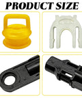 Five Piece Transmission Shifter Linkage Cable Bushing Repair Kit Fits Chevy Silverado 1500 2500 3500 Buick Cadillac GMC RAM For Durable ABS And Silicone Rubber Smooth Shifts And Long Lasting Performance product size display.