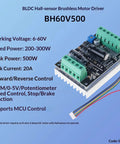 Top Shelf Smooth Operator 60V 500W Brushless Motor Driver Board With Hall Sensors and PWM control for BLDC motors.