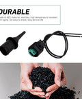 2Pcs Outer Ambient Air Temperature Sensor For Mercedes Benz Cars Waterproof Exterior Climate Detection Module With Wiring Harness Connectors Oem 0075421318 No Drama Swap showing ABS connectors and black granules.