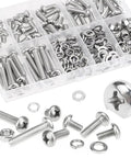 M3 Phillips Pan Head Machine Screws Kit 540 Pieces In Stainless Steel 304 With Nuts Washers And Spring Lock Washers