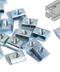 Set Of 30 2020 Series Sliding T Nuts M6 Thread Hammer Head T Nut For Standard 6mm T Slot Aluminum Extrusion, zinc plated