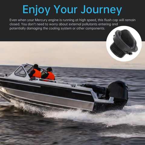 Outboard Flush Plug Replacement Quick Flushing Adapter by Verado Pro XS FourStroke SeaPro 75HP to 500HP V10 on speedboat