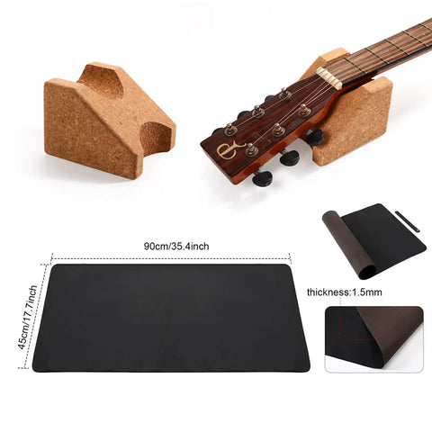 All In One Guitar Repair Kit with neck rest cradle and pro grade mat, dimensions 90cm x 45cm, for studio and shop use