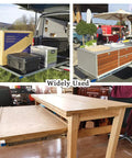 Heavy Duty Full Extension Ball Bearing Drawer Slides With Lock 52 Inch Steel Cabinet Runners Pair Detachable Rust Proof Finish in use in vehicles and furniture.