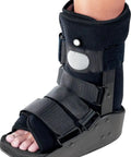 Air Ankle Walker Boot For Injury Recovery, Cushioned Inner And Outer Soles For Shock Absorption, Stability, And Pain And Edema Relief, Low Profile Rocker Bottom For A Natural Gait, Medium Size Great For Post Op Or Trauma, Comfy Fit, boot with velcro straps
