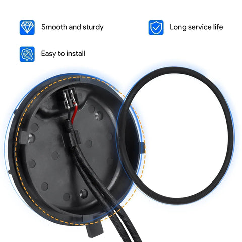 Rear Headlight Bulb Cover Cap Direct Fit For Toyota RAV4 2013 2014 2015 2016 Replace 8113542520, inside view and wiring details.