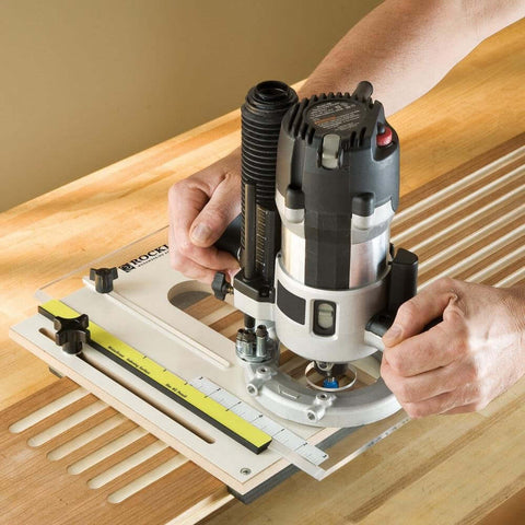 Router Fluting Jig For Perfect Flutes Pro Grade Setup With Easy Custom Drilling For Non Standard Profiles in use on table