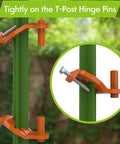Heavy Duty Gate Hinge Pins For Metal Posts Durable Steel Gate Hangers For Farm Garden And Backyard Fences Easy Install