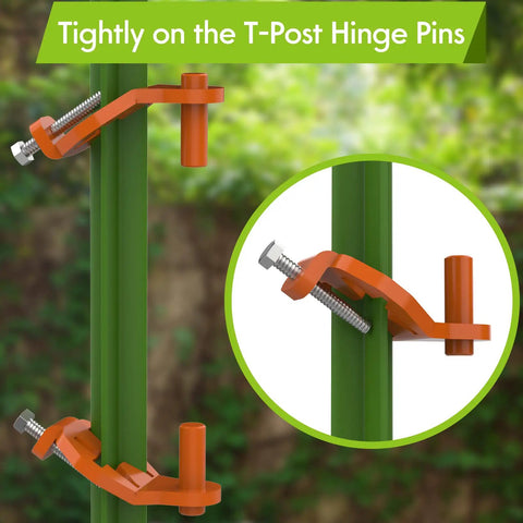 Heavy Duty Gate Hinge Pins For Metal Posts Durable Steel Gate Hangers For Farm Garden And Backyard Fences Easy Install