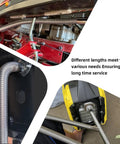 Different installations of 1 Inch Stainless Steel Exhaust Hose 59 Inch Flexible Exhaust Pipe With 2 Hose Clamps Heavy Duty Diesel Heater Exhaust Tubing For Generator Parking Air Heater And Fuel Tank Diesel Gas