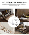 Adjustable Lid Support Hinge For Cabinet Doors With Thickened Rod And Multilayer Plating Easy Install Silver Hydraulic Lift Damper