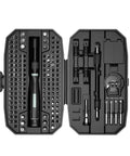 Magnetic Precision Screwdriver Kit With 25 In 1 And 152 In 1 Torx Bits For Laptop Repair Including T5 And T6 Heads, open case