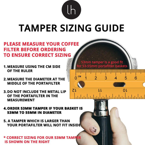 53mm Calibrated Coffee Tamper With Spring Loaded 100 Percent Flat Stainless Steel Base For Espresso Machines Pro Grade Tamping