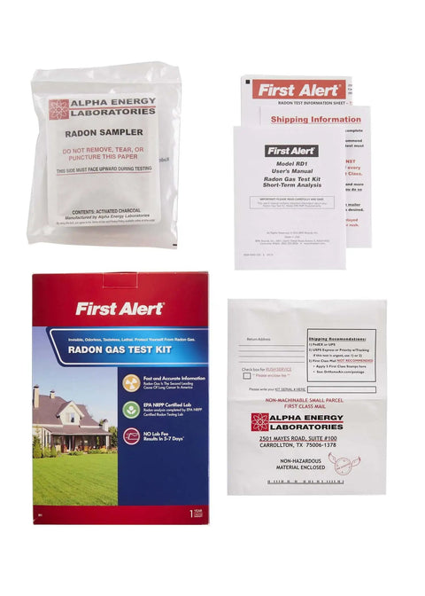 Radon Gas Test Kit For Home Safety No Fuss Quick Check EPA Proficiency Program Certified Includes Test Materials And Lab Fees