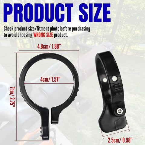 Upgraded Thumb Throttle Adapter For Electric Bikes, Easy Install Throttle Conversion Kit, Replacement Attachment For Rad, Lectric, Pedego, Himiway, Magicycle, And More, Lets You Switch Between Twist Grip And Throttle
