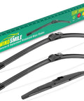 Premium Windshield Wiper Blades For Chevrolet Trax 2024 Through 2026 includes 26, 16, and 11-inch wipers in a clear packaging.