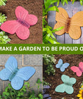 Butterfly Stepping Stone Molds Set Of 3 For DIY Concrete Path Pavers Garden Walkway Stones Create A Charming Backyard Pathway