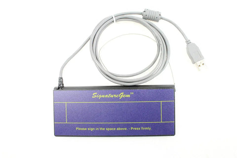 Slick 1 Inch By 5 Inch Usb Electronic Signature Pad For Smooth Digital Signing, compact with cable for easy connection.