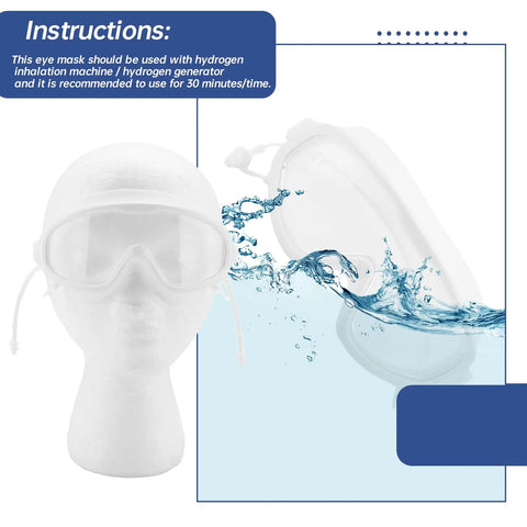 Hydrogen Eye Mask Kit With Inhalation Device And Cooling Glasses For Eye Fatigue Relief And Antioxidant Boost A Must Have
