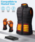 Two Pack 10000mAh Portable Charger Power Bank With Dual USB Ports On The Fly Quick Charge Compact Travel Battery Backup with heated vest and gloves.