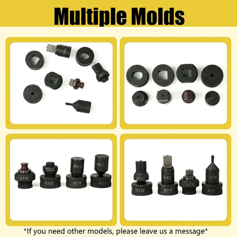 Various oval slotted dies for CH-70 hydraulic press replacement hole punch die in different sizes and shapes for metal punching