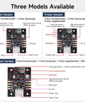 Versatile 9 Axis IMU Module With Accelerometer Gyroscope Magnetometer And Digital Motion Processor For AHRS Pitch Roll And Yaw Angles, The Go To Choice For Drones Robots And Balancing Vehicles., shown with 6-, 9-, and 10-axis versions
