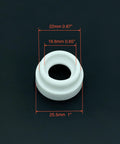 TIG Insulator Cup Gaskets 300HS Replacement Pack For CK 17 18 26 TIG Welding Torch Consumables Five Pack dimensions shown
