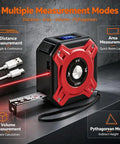Laser Tape Measure 2-in-1,131ft/40m Laser Distance Meter&16ft/5m Tape Measure,USB-C Rechargeable,Backlit LCD,Area/Vol/Pythagorean-Red with display.