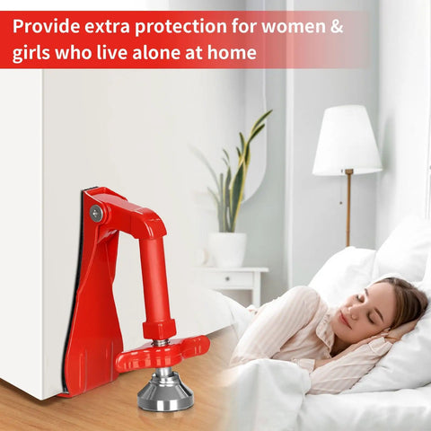 Travel Door Stopper Lock For Hotels And On The Go Anti Theft Door Blocker No Drill Security Door Stop For Bottom Of Door