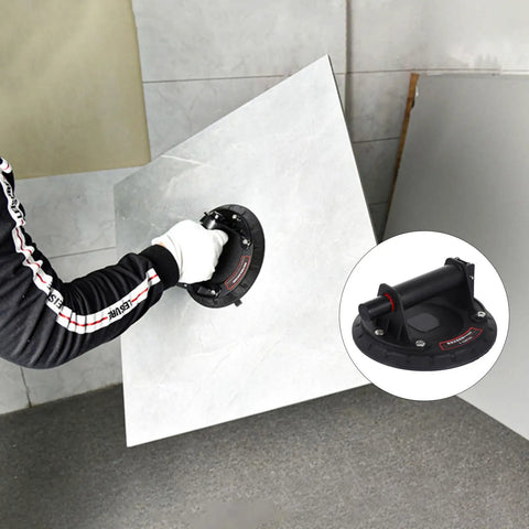 Heavy Duty Glass Suction Cup Vacuum Lifter With Nylon Rubber Handles Quick Release for lifting ceramic tile with grip.