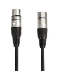 2 Pack XLR Microphone Cables For Recording Studio And PA Systems With 3 Foot Length Pro Grade Male To Female All Copper Conductors And Shielding Zinc Alloy 3 Pin Connectors Durable Black