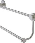 Mercury Collection 36 Inch Double Dotted Accents Towel Bar In Satin Nickel For Dope Modern Bathrooms Sturdy Brass Construction Easy Wall Mount Classic Look With Contemporary Shine, side view