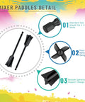 12 Piece Resin Mixer Paddles Set For Quarter Inch Drill Plastic Epoxy Mixer For Paint And Resin Stirring