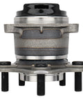 Front view of Pair Rear Wheel Hub And Bearing Assembly With ABS For Nissan Rogue 2008 To 2013 And Rogue Select 2014 To 2015 FWD 5 Lug.
