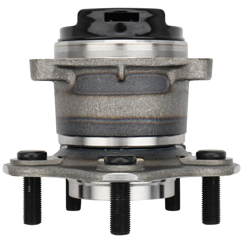 Front view of Pair Rear Wheel Hub And Bearing Assembly With ABS For Nissan Rogue 2008 To 2013 And Rogue Select 2014 To 2015 FWD 5 Lug.