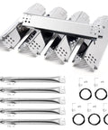 Five Pack Stainless Steel Burners With Heat Plates And Electronic Igniters Replacement Kit For 7200888 7200888N And 7200830H Gas Grills Restore Performance Like New And Keep Grilling Easy