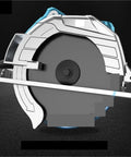 Heavy Duty Electric Circular Saw For Knocking Out Precise Hardwood Cuts showing a side view of the saw with detailed blade and design.