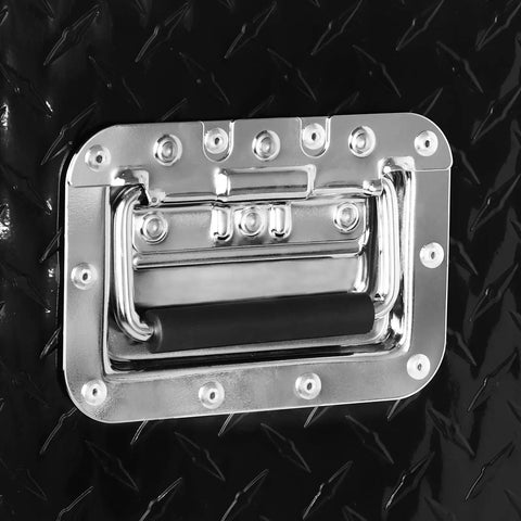 Heavy Duty Aluminum Truck Bed Tool Box With Kickass Lock System And Rugged Dual Side Handles For Stashing All Your Tools And Gear In Pickup Trucks And Rv Solid Black