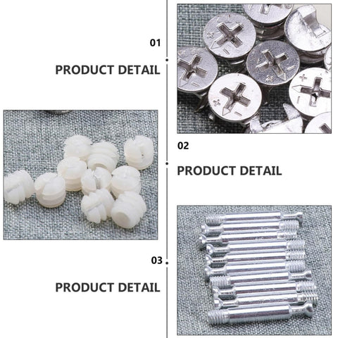 24 Pack White Cam Lock Fittings For Furniture Connectors And Fixing Screws Pro Grade No Fuss Corner Joints No Rust Hardware For Cabinet Assembly