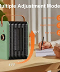 1500W Portable Indoor Space Heater With PTC Quick Heat 110V Electric Heater for Desk with adjustment modes visible
