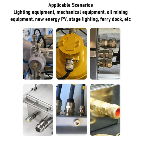 Rugged 3/4 NPT Stainless Steel Cable Gland IP66 Weatherproof Workhorse Connector used in various industrial applications.