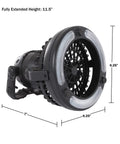Close-up of hanging LED lantern fan, part of the Two Person Dome Tent And Hanging LED Lantern Fan Camping Gear Set