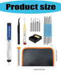 8 Piece Welding Set With Ergonomic Handles For Jewelry Making And Model Building Soldering Iron Temperature Control Equipment Pro Grade Crafting Kit