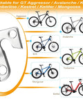 94Mm Bicycle Derailleur Hanger For 135mm And 142mm Rear Spacing CNC Aluminum Anodized Silver Ride Ready for GT Aggressor